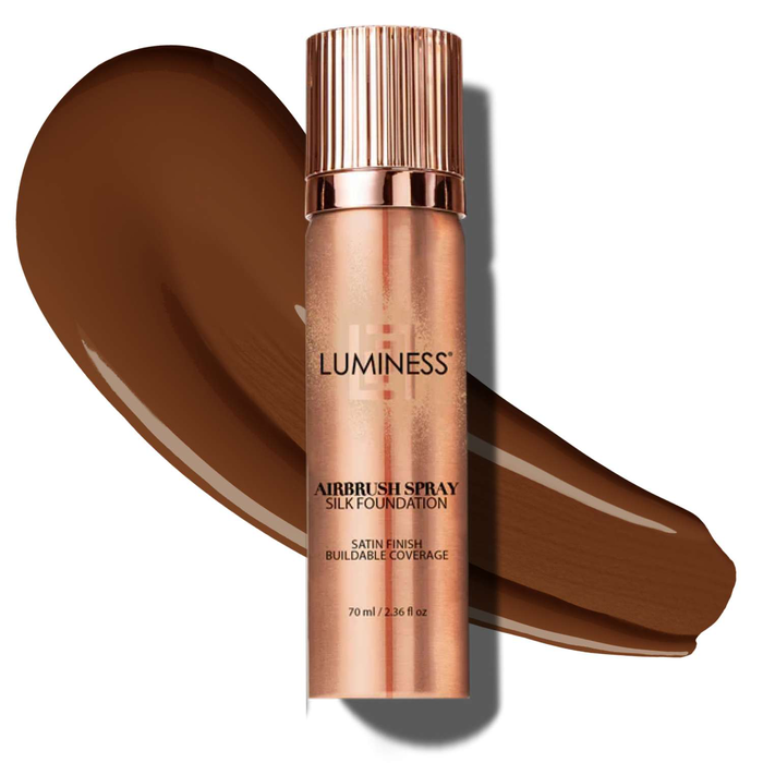 Airbrush Spray Silk Foundation with Buffing Brush - Deep Dark 140Deep Dark 140
